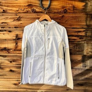 EDDIE BAUER | Women's White Utility Jacket W/ Hood L